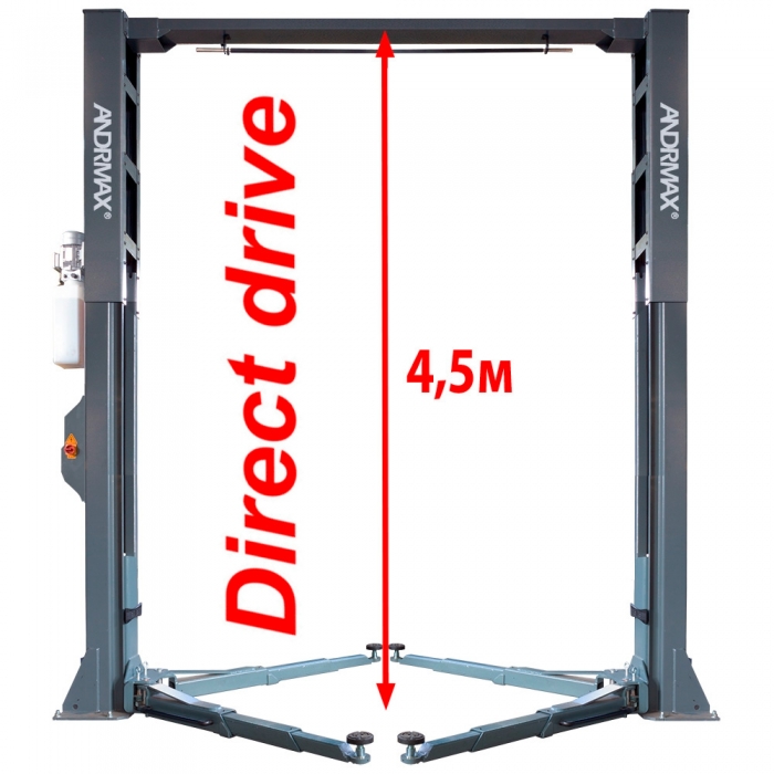 Двостійковий підйомник 5,5 т "Direct Drive", "Double S" конструкція колон 380V/50Hz