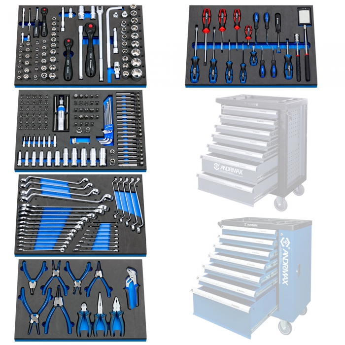 Набір інструменту для візків, 264 одиниць