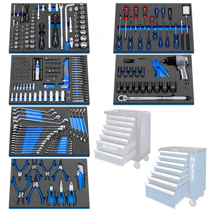 Набір інструменту для візків, 283 одиниць