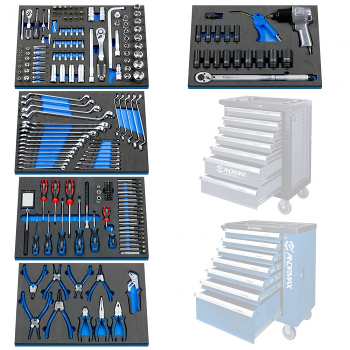 Набір інструменту для візків, 239 одиниць
