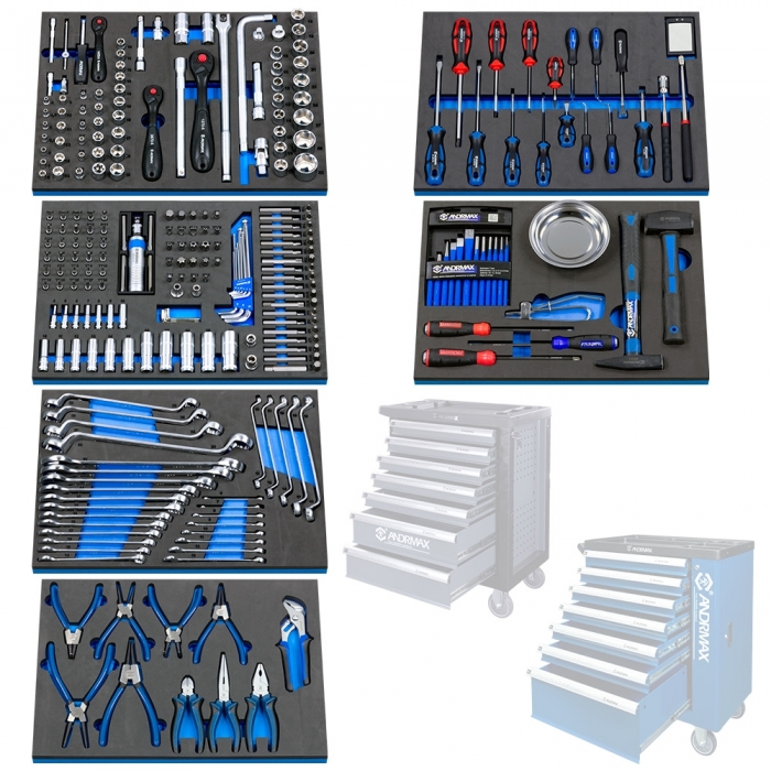 Набір інструменту для візків, 287 одиниць