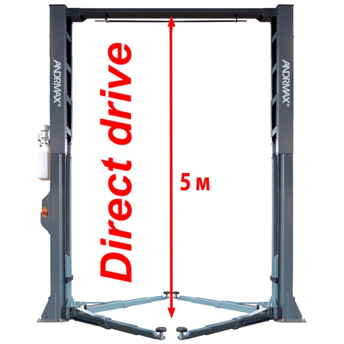 Двостійковий підйомник 5,5 т "Direct Drive", "Double S" конструкція колон 380V/50Hz