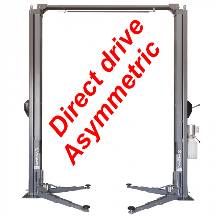 Двостійковий асиметричний підйомник "Direct Drive" 4 т 380V/50Hz
