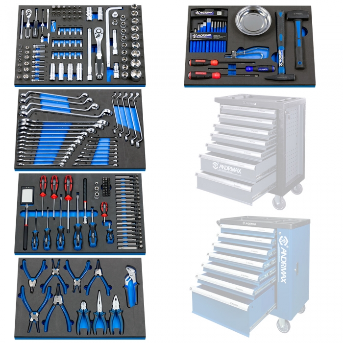 Набір інструменту для візків, 243 одиниць