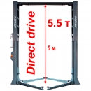 Двостійковий підйомник 5,5 т "Direct Drive", "Double S" конструкція колон 380V/50Hz - Фото 1